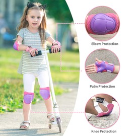 Kids/Youth Knee Pad Elbow Wrist Pads Guards Protective Gear Set, for Roller Skates,Cycling Bike,Skateboard,Inline Skatings ,Scooter Riding ,and Other Outdoor Sports Activities