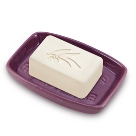 Hojudo Ceramic Soap Dish, Soap Dish for Shower, Vintage Colorful Soap Holder, Soap Holder with Drain Soap Tray for Bathroom, Shower, and Vanity,Keep Soap Bars Dry