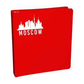 Bargain Max Decals Moscow City Outline Sticker Decal Notebook Car Laptop 5.5" (White)