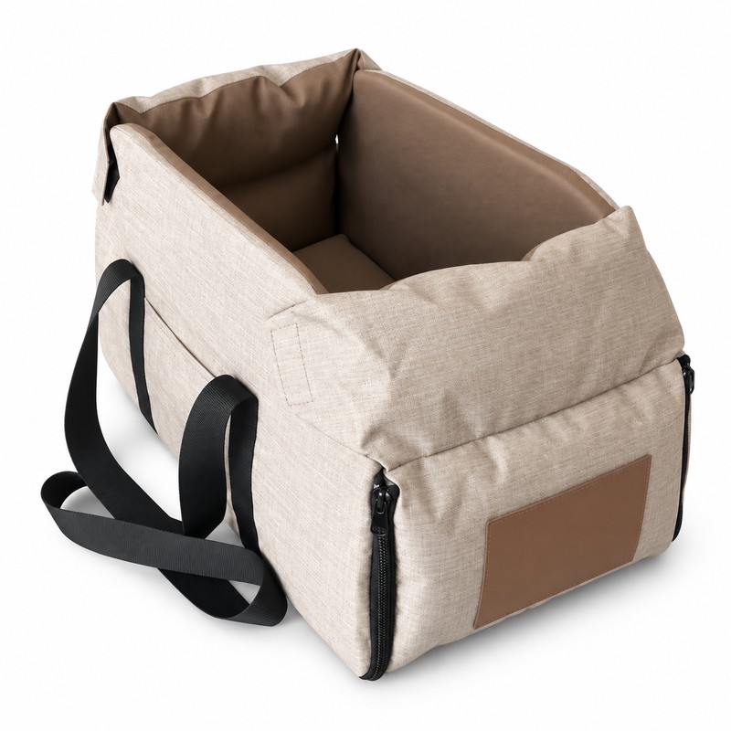 Center Console Pet Car Seat for Small Dogs & Cats
