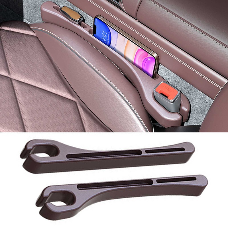2PCS Car Seat Gaps Filler Leakproof Plugging Strips with Storage