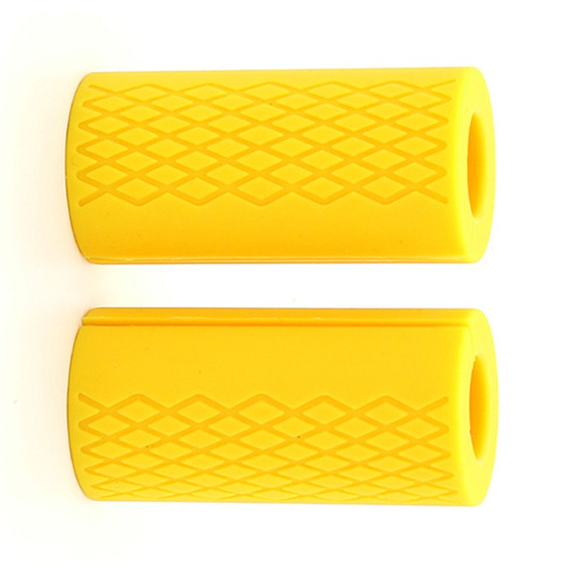 2Pcs Silicone Barbell Grips Prevent Slip Thick Bar Dumbbell Grips