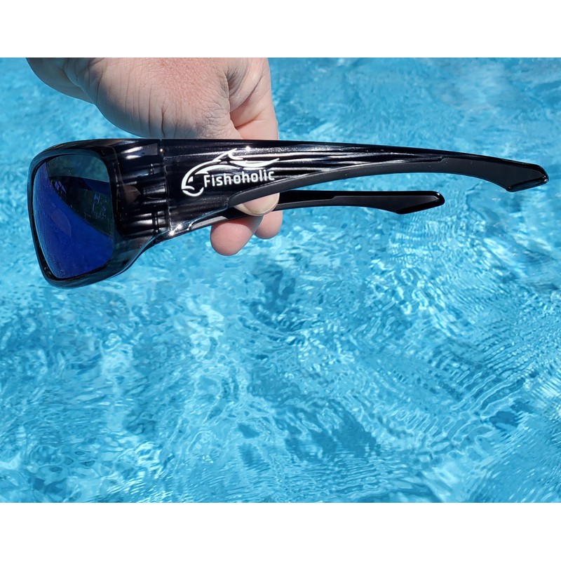 Fishoholic Pro Series Polarized Fishing Sunglasses with Rubber - UV400