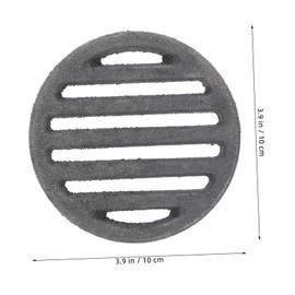 Zerodeko Round Fire Grate for Fireplace and Fire Pit High Temperature Resistant Grill Grate for Efficient Heat Distribution Easy to Clean with Spacing Weight
