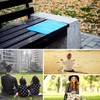 ANCLLO Seat Cushion Outdoor 2 Pieces Seat Cushion Foldable Seat