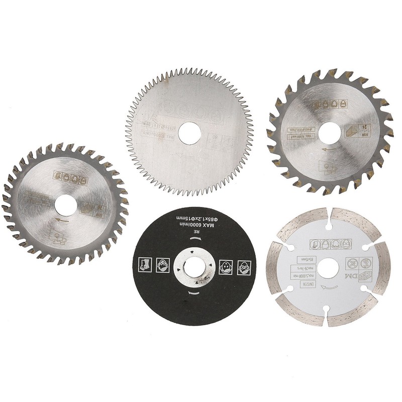 5Pcs 85mm Inner Diameter 15mm Mini Carbide Circular Saw Blade