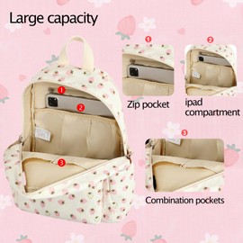 LEDAOU Mini Backpack Set Fashion bookbags with Purse wallet backpack wallet set for Women Teens School Travel Bag