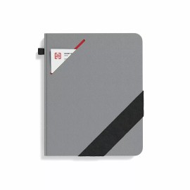 TRU RED Large Hard Cover Ruled Journal Grey 8 x 10" Narrow Ruled Pages TR58413