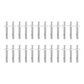 DTGN 1/4" x 1-1/2"(D x L) Hammer Drive Nail - 50Pack - Good for Concrete Drywall - Carbon Steel Drive Expansion Anchors - Silver