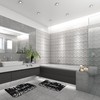 ArtSocket Silver Get Naked Bathroom Set with Shower Curtain and