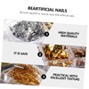 Healeved Nail Art Foil Glitter Sequins Nail Decor Stickers for