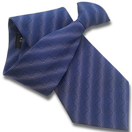 Men's Navy & Purple Gradient Stripe Clip On Neck Tie