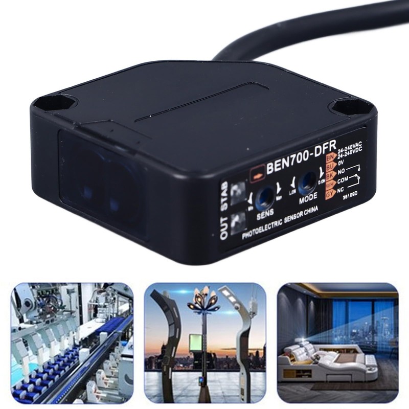 Photoelectric Beam, 70cm Detection Distance Diffuse Reflection Infrared Switch photoelectric