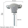 Wolfpack - Zinc Clothesline Pulley with Metal Pulley Wheel and
