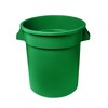 Zedfire Elegant Design, 20 Gallon Green Round Commercial Trash Can/Ingredient