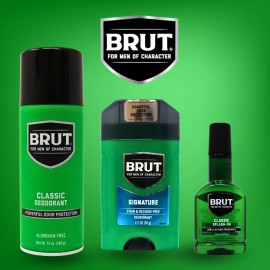 Brut Fragrance Set, Deodorant Spray, Deodorant Stick & Cologne 7oz, Classic Men
