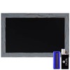 HBCY Creations Rustic Grey Magnetic Wall Chalkboard, Small Size 11"