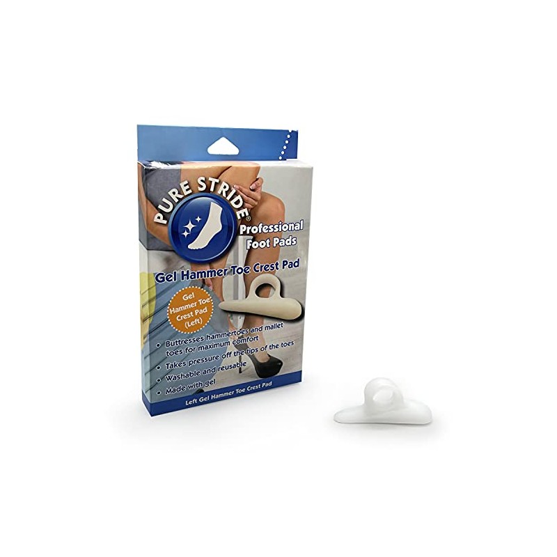 Pure Stride Gel Hammer Toe Crest Pad, Professional Foot Pads
