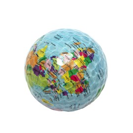 OHPHCALL Creative Earth Pattern Golf Practice Balls Durable Swing Training Balls for Improved Putting Skills Sports Golf Enthusiasts Double-layer Design