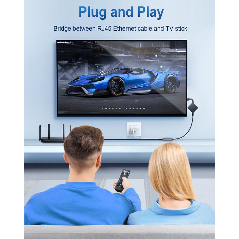 Adaptador Ethernet de 1000 Mbps para Fire TV Stick, ELECTOP