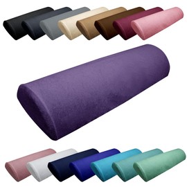 Vivezen - Frottee-Schutzlaken für halbrundes Massagetischkissen 66 cm x 22 cm x 12 cm