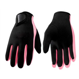 Adults 1.5mm Neoprene Diving Gloves Flexible Thermal Full Finger Short Wetsuit Gloves for Swimming Snorkeling Kayaking Surfing Watersports Spearfishing Sailing