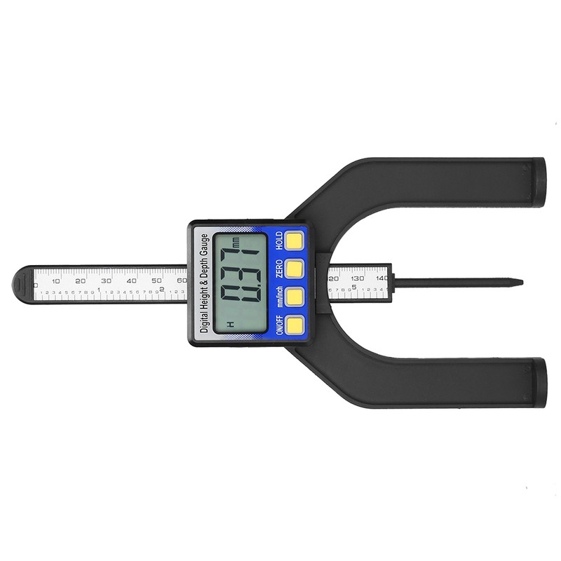 0-80mm Digital Precision Height Aperture Depth Gauge Ruler with Magnetic