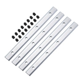 uxcell Straight Line Connector, 4Pcs 7.1inch Inside Joint Brackets with M6 Screws for 3030 Series Aluminum Extrusion Profile T Slot 8mm (Silver)