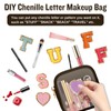 izuzta - Bolso pequeño de nailon con cierre para maquillaje,