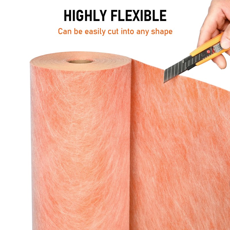Nisorpa Waterproof Membrane for Shower 3.3ft x 98.5ft(323 Sq Ft)