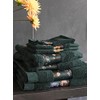 ESSENZA Fleur Hand Towel Dark Green 70 x 140 cm