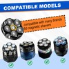 Magnetic 6 Blades Head Shaver Replacement Heads for Many 6D