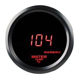 WATERWICH 2inch 52mm Water Temperature Gauge 104-300℉ Water Temp Thermometer Meter Kit DC12V with Sensor for Car Truck Marine Vehicle Automotive