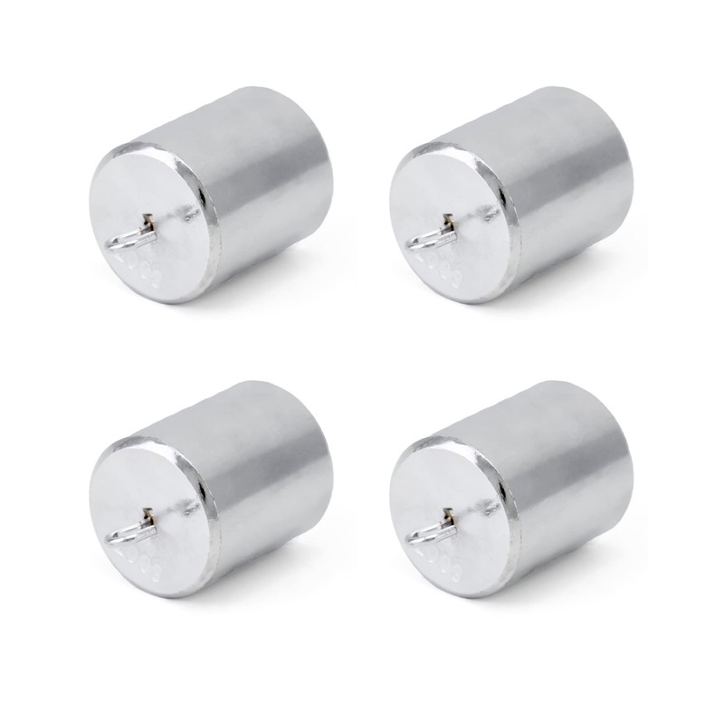 QWORK Double Hooked Weight Set, 4 Pcs 200g (0.44lbs) Chrome-Plated