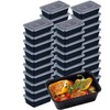 Contenedores para Alimentos Reutilizables (25 Piezas) Tipo Bento Box, 26oz