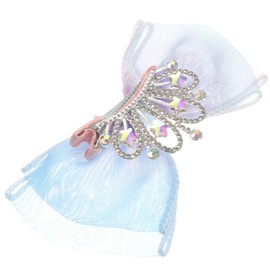 FRCOLOR Crown Hair Bow Clip for Glittery Princess Hair Accessories Comfortable and Decorative Hairpin for Birthdays Christmas School Events and More Gradient