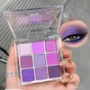 Purple Eyeshadow Palette, Pink Make-Up Palettes Shimmer Eye Shadow, Highly