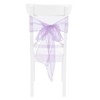 10Pcs Organza Banquet Chair Sash Exquisite Chair Bows Sashes for