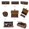 Genuine Leather Travel Watch Case Roll Box Organizer Classic, Contact's