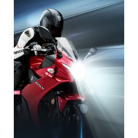 Night Knight Motorcycle LED Headlight Headlight H4 BA20D Color Mobile Phone APP Adjustable LED Light (BA20D)