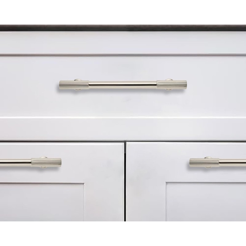 khtumeware 5 Inch Hole Center 10 Pack Polished Nickel Heavy