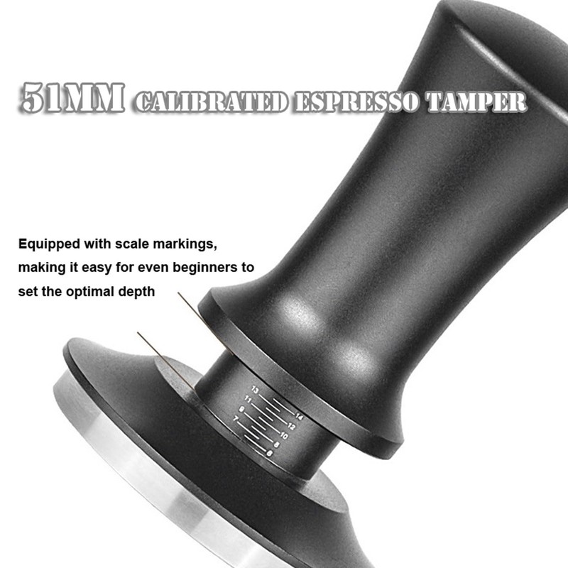 LeLehome 51mm Espresso Tamper Set, Calibrated Spring-Loaded Coffee Tamper with