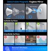 Gospire Upgraded Heated Shower Mirror Fogless for Shaving, 5000mAh Battery