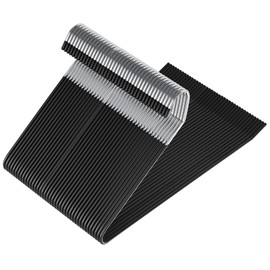 Fixwal 40 Pack Pants Hangers, Open Ended Metal Jeans Hangers Space Saving, Non Slip Hanger for Pants, Closet Storage Organizer for Clothes Leggings Trousers Ties Slacks Etc