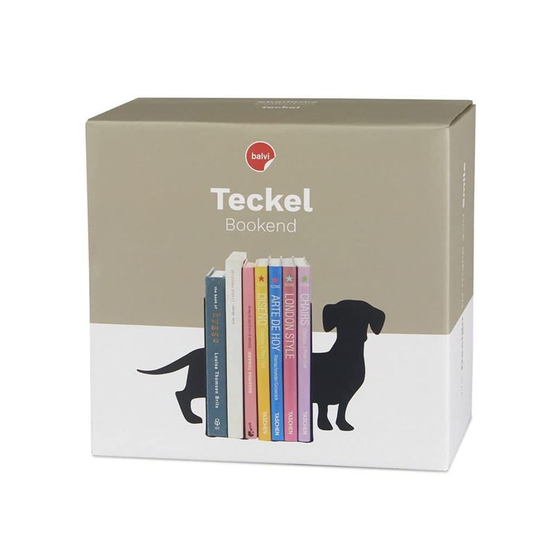 Balvi Bookend Teckel Colour black Dog shaped Support for books