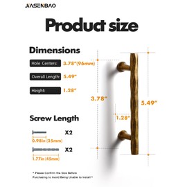 JIASENBAO Antique Brass Cabinet Pulls 3.78" Hole Center 5 Pack Hammered Vintage Cabinet Handles Decorative Kitchen Drawer Dresser Cupboard Bathroom Vanity Cabinet Hardware Rhombus