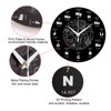 ONEVER Modern Wall Clock with Chemistry Science Periodic Table Rounded