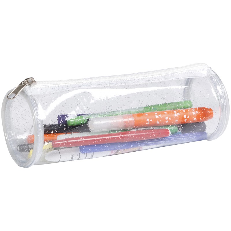 Clairefontaine - Ref 8486C - Fancy Transparent Round Pencil Case