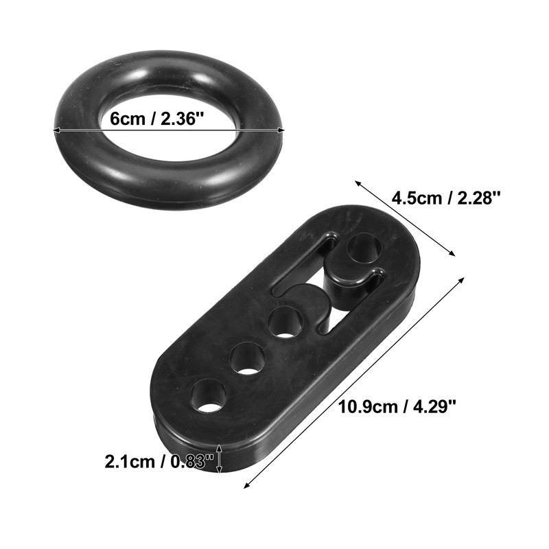 A ABSOPRO Universal Car 4 Holes Silencer Exhaust Bracket 60