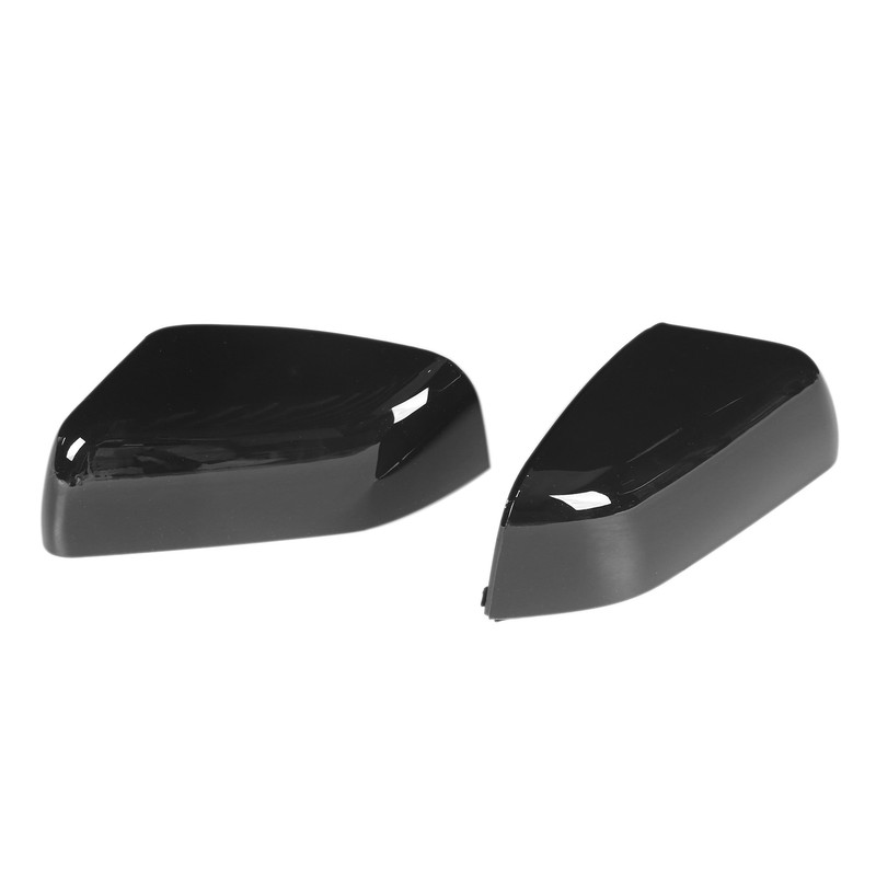 2PCS Door Mirror Cover LR019962 Glossy Black Replacement for LAND